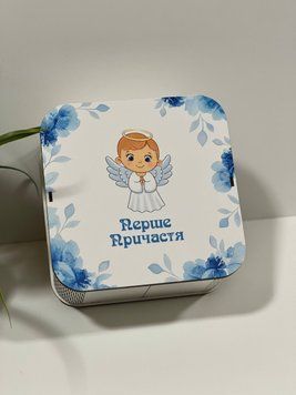 Декоративная рамка-коробка "Первое Причастие" для мальчика 💙👼 Box.19см.№12 фото