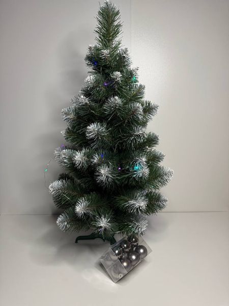 Міні ялинка 75см з іграшками та гірляндою “Темно-Сіра ніжність”🎄 75.ТС фото Міні ялинка 75см з іграшками та гірляндою “Темно-Сіра ніжність”🎄 75.ТС фото